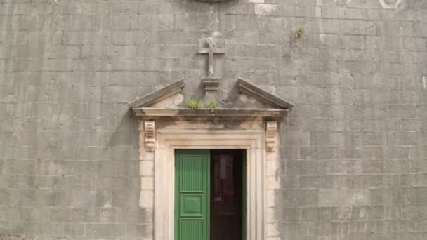 Atmospheric Streets Old Town Kotor Sights Tourist Places Montenegro — Stock Video