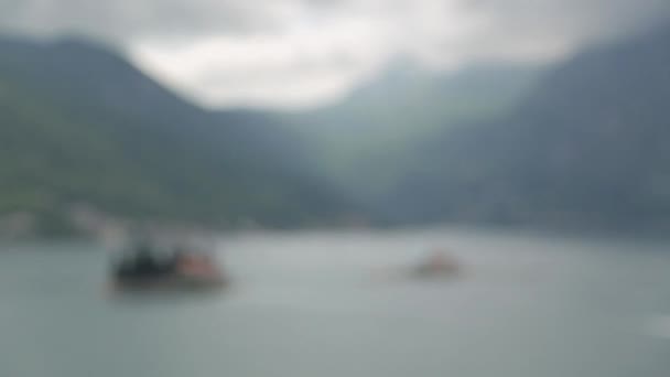 Panorami Pittoreschi Del Centro Storico Perast Atmosfera Luoghi Turistici Montenegro — Video Stock