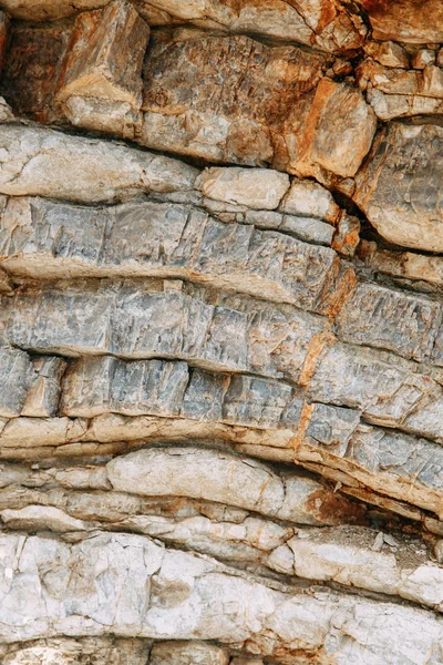 Кам Яні Стіни Скелясті Береги Скелі Затоці Будва Чорногорія — стокове фото