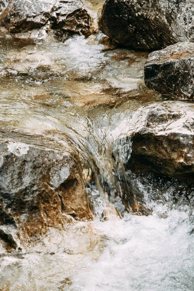 Атмосферная Природа Горная Река Красивый Горный Водопад Черногории — стоковое фото