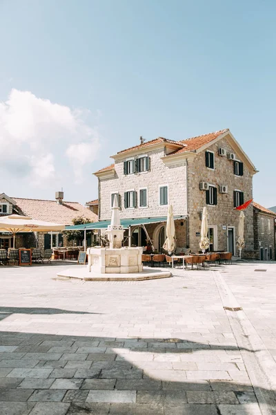 Sevärdheter Och Gator Gamla Stan Panoramautsikt Över Herceg Novi Montenegro — Stockfoto