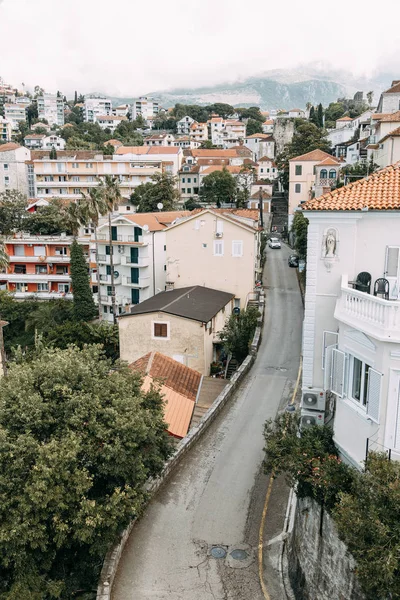 Sevärdheter Och Gator Gamla Stan Panoramautsikt Över Herceg Novi Montenegro — Stockfoto