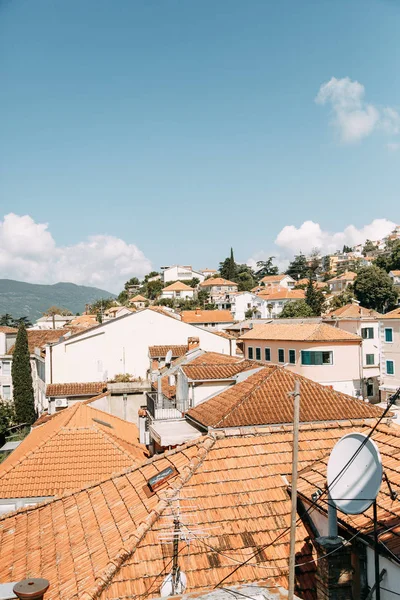 Sevärdheter Och Gator Gamla Stan Panoramautsikt Över Herceg Novi Montenegro — Stockfoto