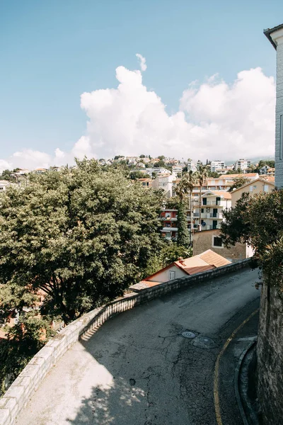 Eski Şehrin Manzaraları Sokakları Karadağ Herceg Novi Nin Panoramik Manzarası — Stok fotoğraf