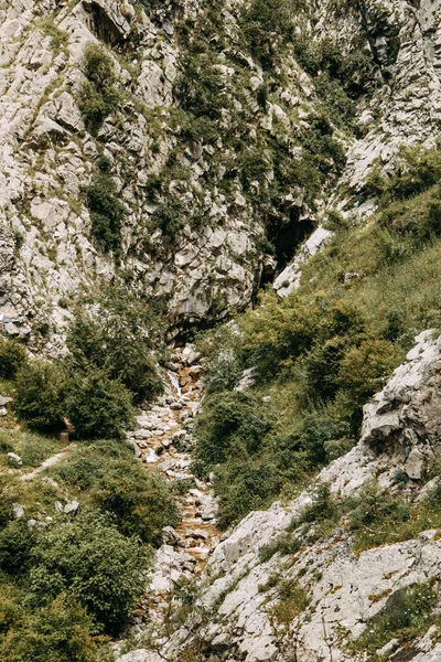 Vista Panorâmica Das Montanhas Europa Montanhas Rochas Baía Kotor Montenegro — Fotografia de Stock