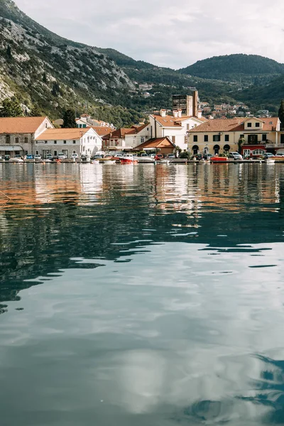 Příroda Moře Evropě Ráno Večer Zátoce Kotor Černá Hora — Stock fotografie
