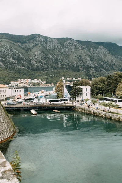 Montenegro Atrações Panorama Baía Kotor Cidade Velha — Fotografia de Stock