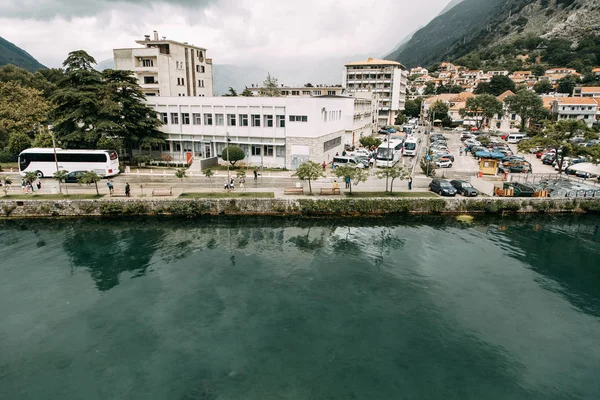 Montenegro Atrações Panorama Baía Kotor Cidade Velha — Fotografia de Stock