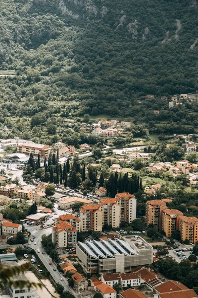 Montenegro Atrações Panorama Baía Kotor Cidade Velha — Fotografia de Stock