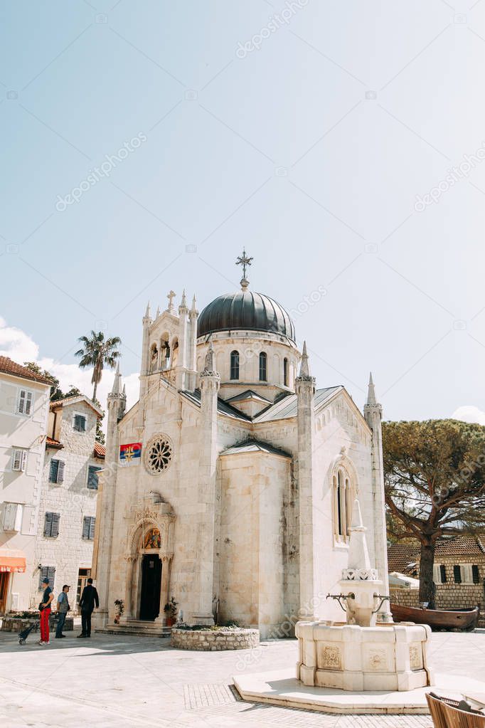  Sights and streets of the old town. Panoramic views of Herceg Novi in Montenegro.