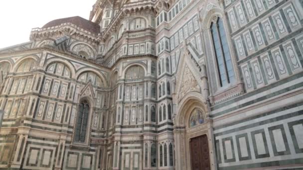 Architectural Features Temples Italy Cathedral Santa Maria Florence — Stock Video