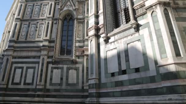 Architectural Features Temples Italy Cathedral Santa Maria Florence — Stock Video