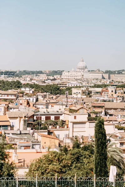 Arquitetura Panoramas Cidade Velha Pôr Sol Ruas Roma Itália — Fotografia de Stock