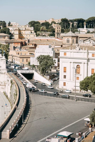 Arquitetura Panoramas Cidade Velha Alvorada Ruas Roma Italia — Fotografia de Stock