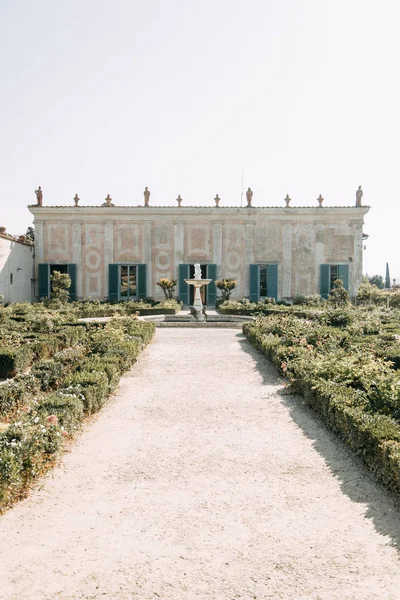 Architektura Panoramata Italského Parku Boboliho Zahrady Florencii — Stock fotografie