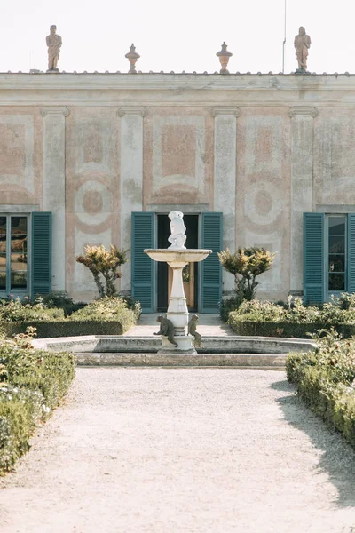 Architektura Panoramata Italského Parku Boboliho Zahrady Florencii — Stock fotografie