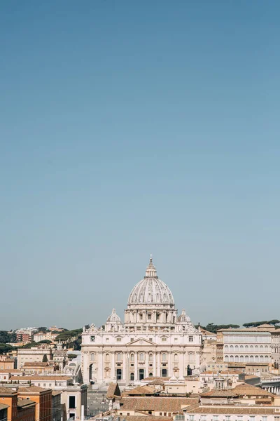 Panoramas Sights Rome Vatican Peter Basilica Dawn — Stock Photo, Image