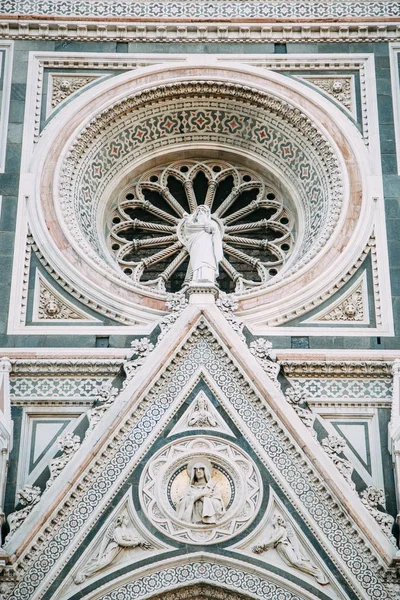 Részletek Építészet Látnivalók Firenze Santa Maria Katedrális Hajnalban — Stock Fotó