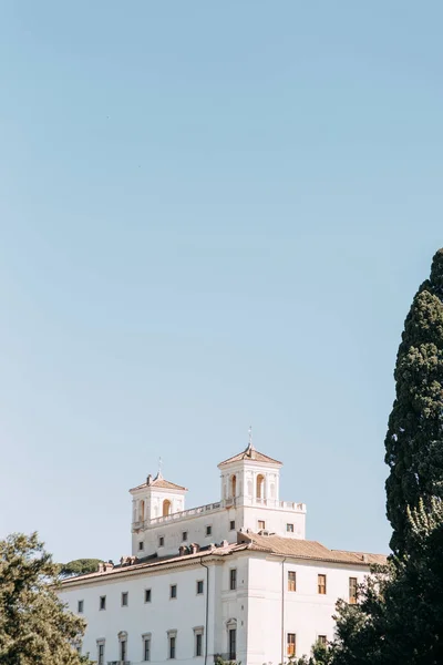 Večerní Panoramata Starého Města Ulice Památky Říma — Stock fotografie