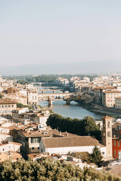 Panorama Sights Old City Morning Dawn Florence — Stock Photo, Image