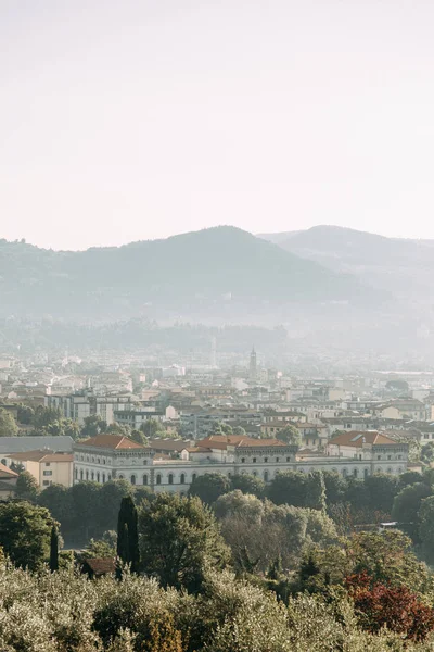 Panorama Vistas Ciudad Vieja Mañana Amanecer Florencia — Foto de Stock