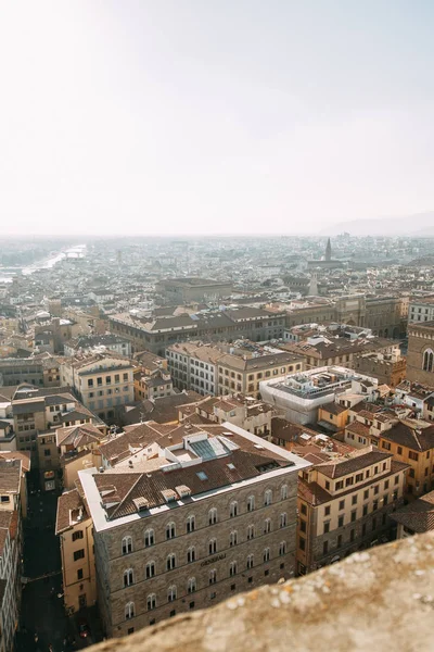 Panorama Widoki Górze Poranek Świt Florencji — Zdjęcie stockowe