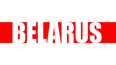 Beyaz Rusya bayrak özgürlüğü. Beyaz-kırmızı-beyaz bayrak. Muhalefetin sembolü Belarus.