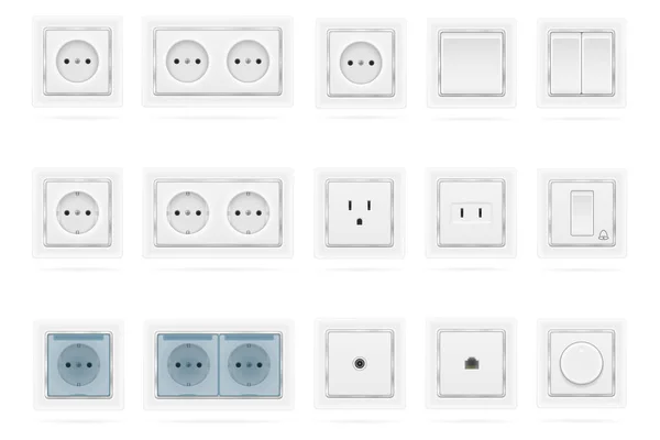 electrical socket outlet and switch for indoor electricity wirin