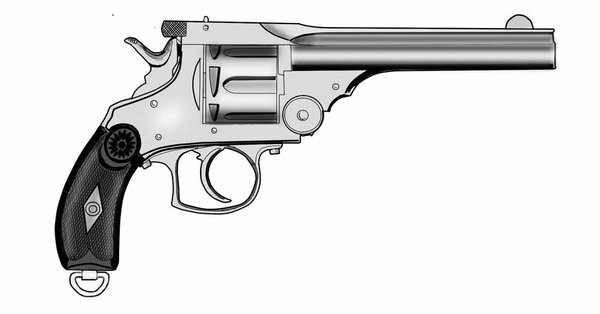 Старый револьвер начала XX века
.