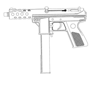 Silah. Silah. Otomatik tabanca.