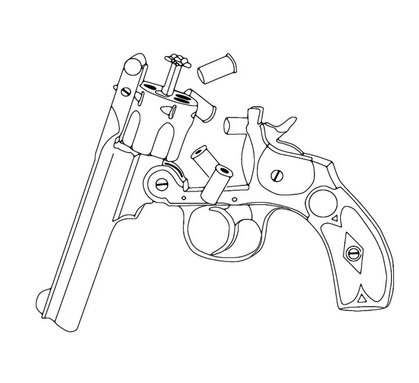 Arme Ancien Revolver 20Ème Siècle — Photo