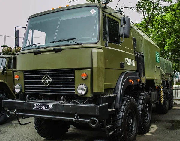 Wladiwostok Russland 2019 Ausstellung Militärischer Ausrüstung — Stockfoto
