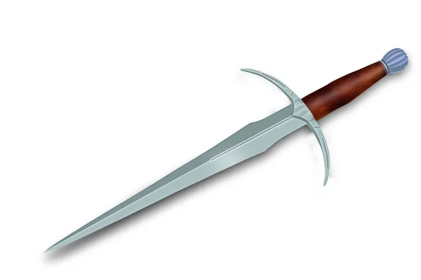 Weapon Ages Cold Steel Figure Dagger — Stock Photo, Image