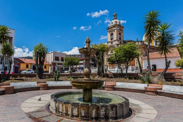 Parque Principal Jaime Rook Paipa Boyaca Colombia — стокове фото