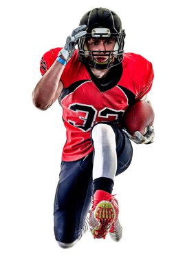 Amerikan futbolu oyuncu adam izole