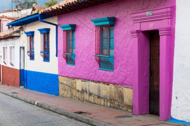La Candelaria Renkli Sokaklar Bogota Kolombiya