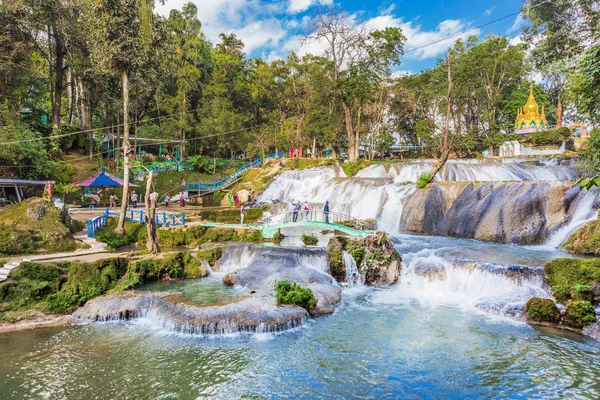 Pwe Gauk Waterfall Pyin Oo Lwin Mandalay state Myanmar — Stock Photo, Image