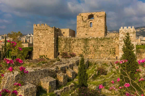 Die Kreuzritterburg byblos jbeil libanon — Stockfoto