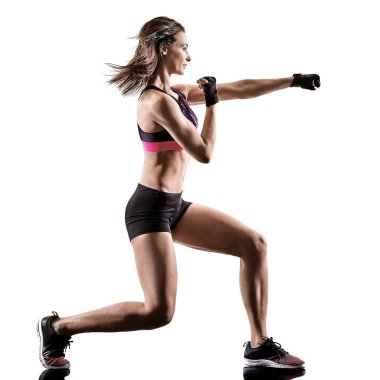 genç genç kız kadın Badminton oyuncu izole