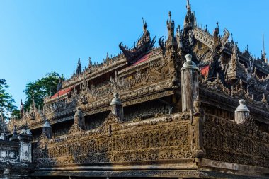 Shwenandaw Manastırı Mandalay şehir Myanmar