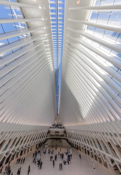 Het Occulus World Trade Center station Manhattan bezienswaardigheden New Y — Stockfoto