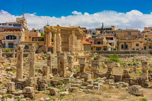 로마 유적 Baalbek Beeka 레바논 — 스톡 사진