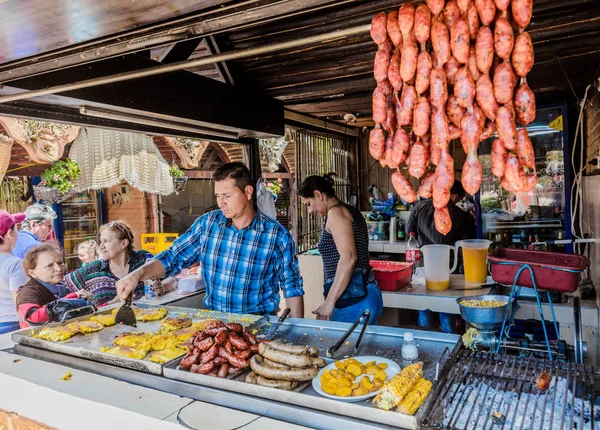 Mercado Campesino de Acuarela Los Santos Santander Colombia — Foto de Stock