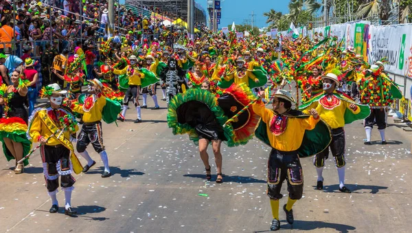 バランキージャ アトランティコ コロンビアのパレード カーニバル祭 — ストック写真