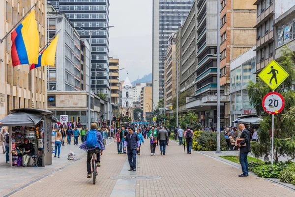 Carrera Septima Bogotá Colômbia — Fotografia de Stock