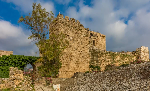 Křižácký hrad Byblos Jbeil Libanon — Stock fotografie