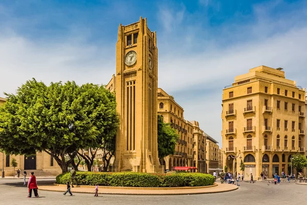 Πλατεία Nijmeh στο κέντρο της πόλης Βηρυτός Λίβανος — Φωτογραφία Αρχείου