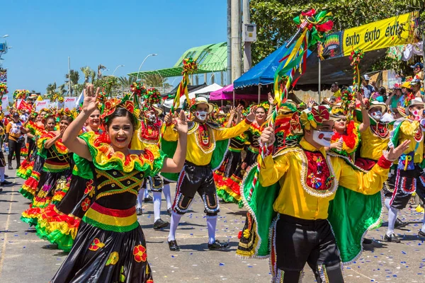 Парадный карнавальный фестиваль Барранкильи Атлантико Колумбия — стоковое фото