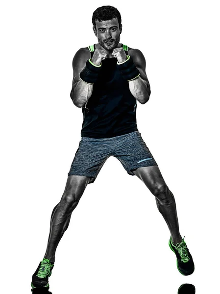 피트 니스 남자 심장 권투 연습 절연 — 스톡 사진