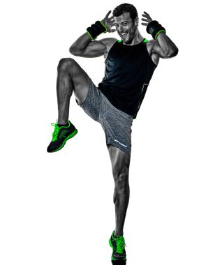 fitness adam kardiyo boks egzersizleri izole